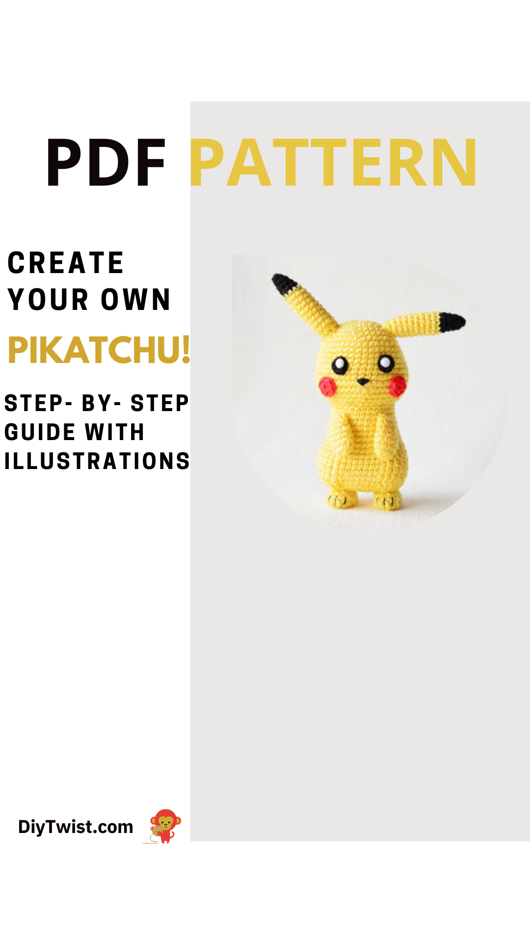 Pokémon Pikachu Crochet Pattern – PDF Instant Download ⚡🧶